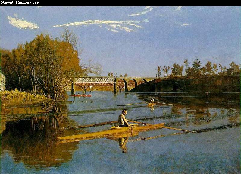 Thomas Eakins Max Schmitt in a single scull